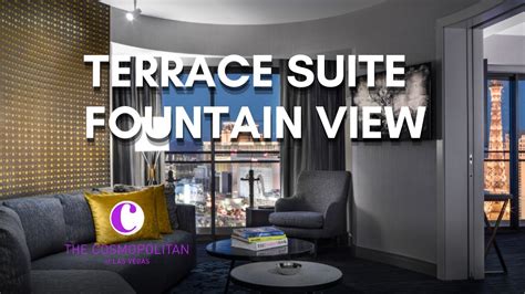 cosmopolitan wraparound terrace suite fountain view  Here's how